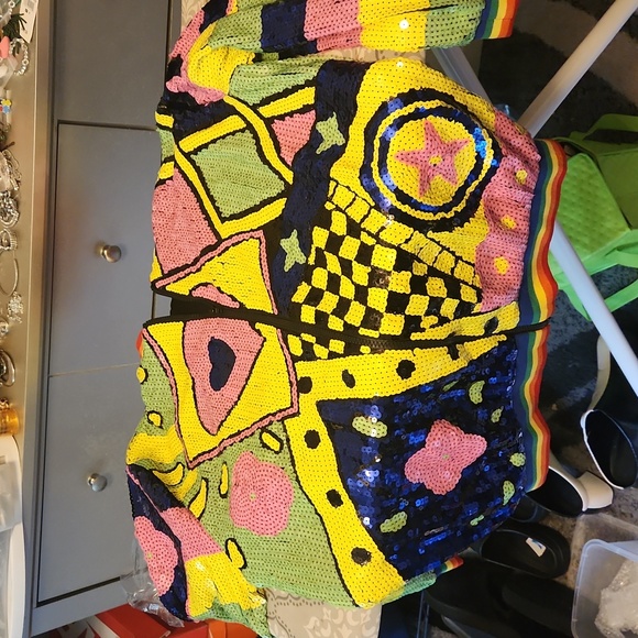 Multi Colored Sequin Jacket - Picture 2 of 5